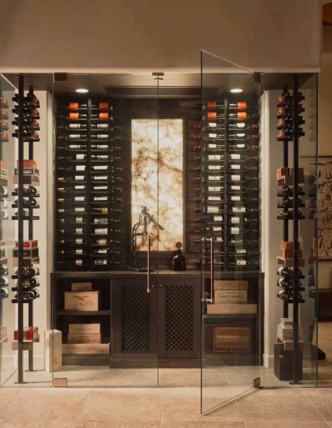 Wine room display lighting